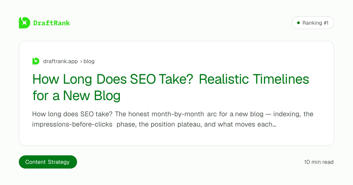 How Long Does SEO Take? Realistic Timelines for a New Blog