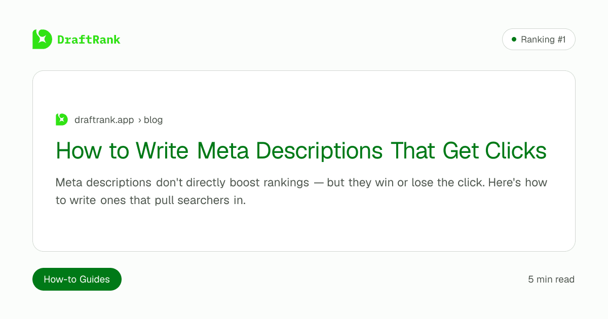 How to Write Meta Descriptions That Get Clicks