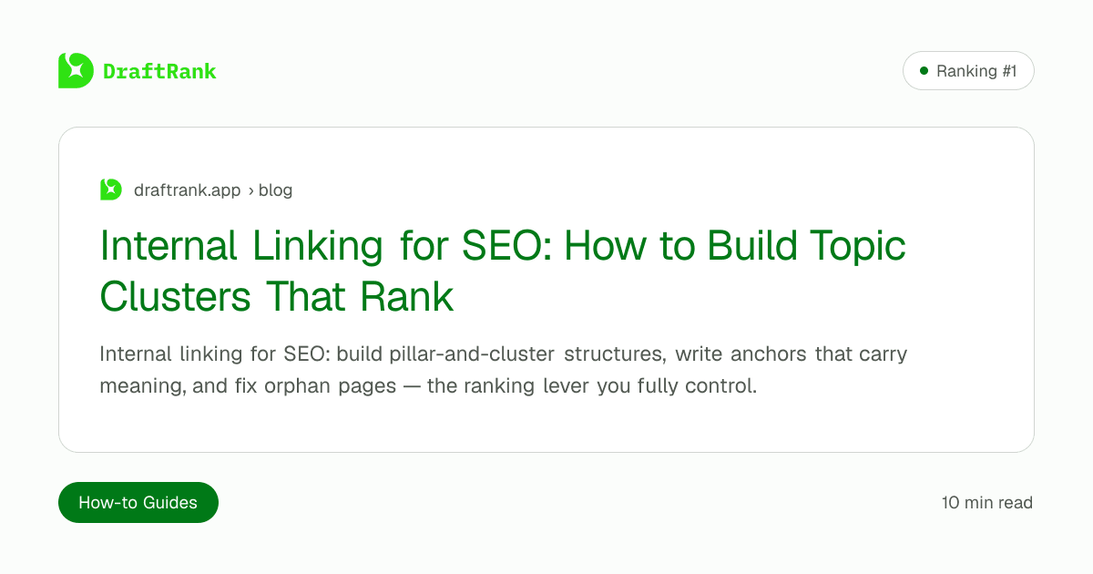 Internal Linking for SEO: How to Build Topic Clusters That Rank