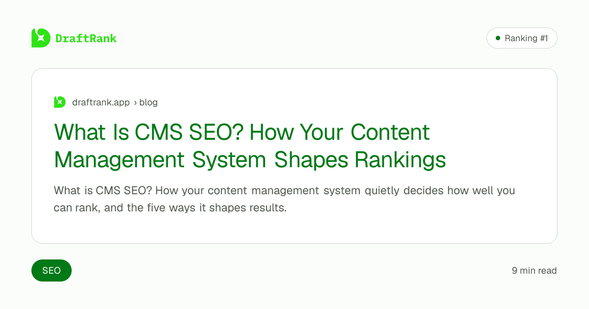 What Is CMS SEO? How Your Content Management System Shapes Rankings