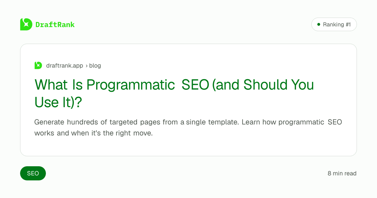 What Is Programmatic SEO (and Should You Use It)?