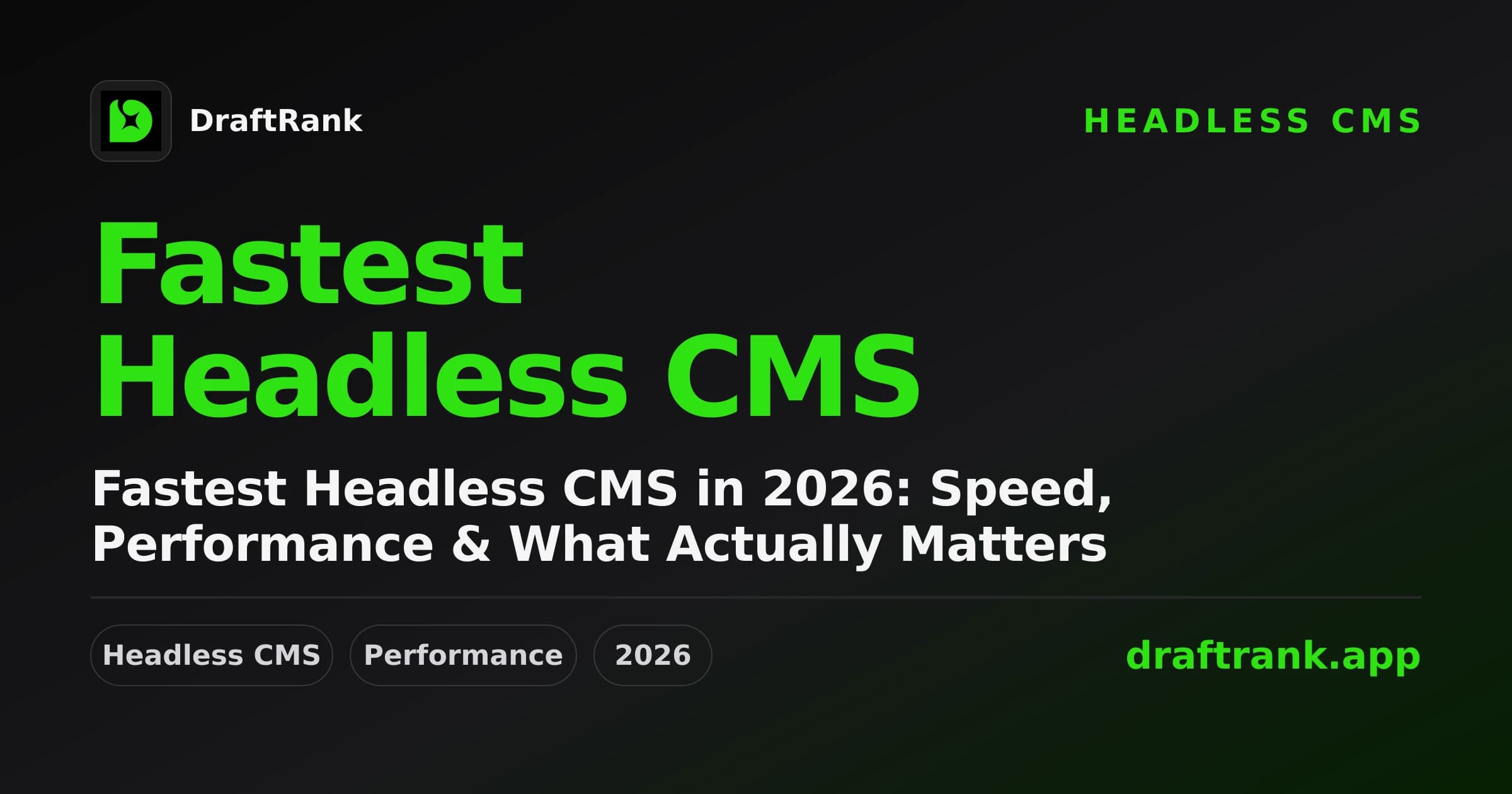 Fastest Headless CMS in 2026: Speed, Performance & What Actually Matters